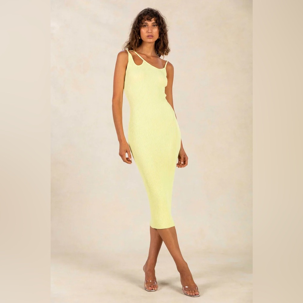 Misha Doris Rib Midi Dress
